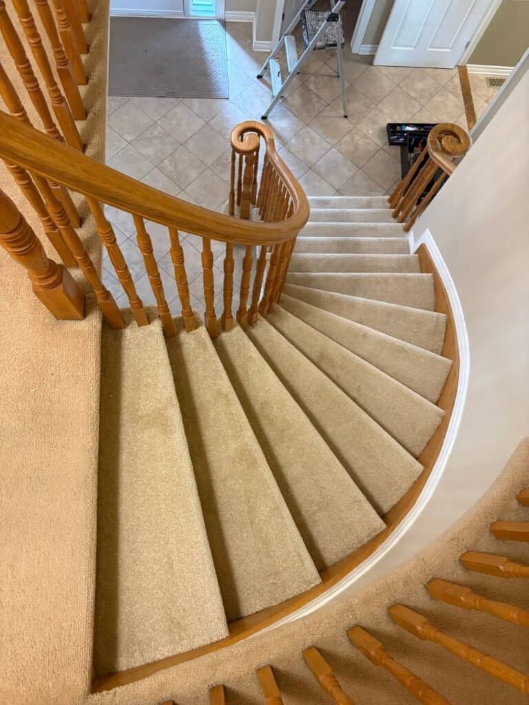 Open & Box Staircase Carpet Installation Project on Wellington Street